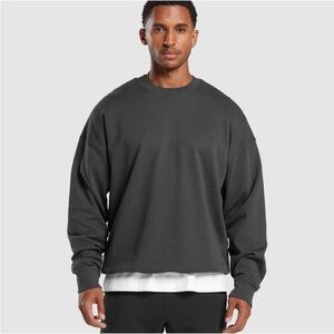 Gymshark Men's Dark Gray Crewneck Sweater